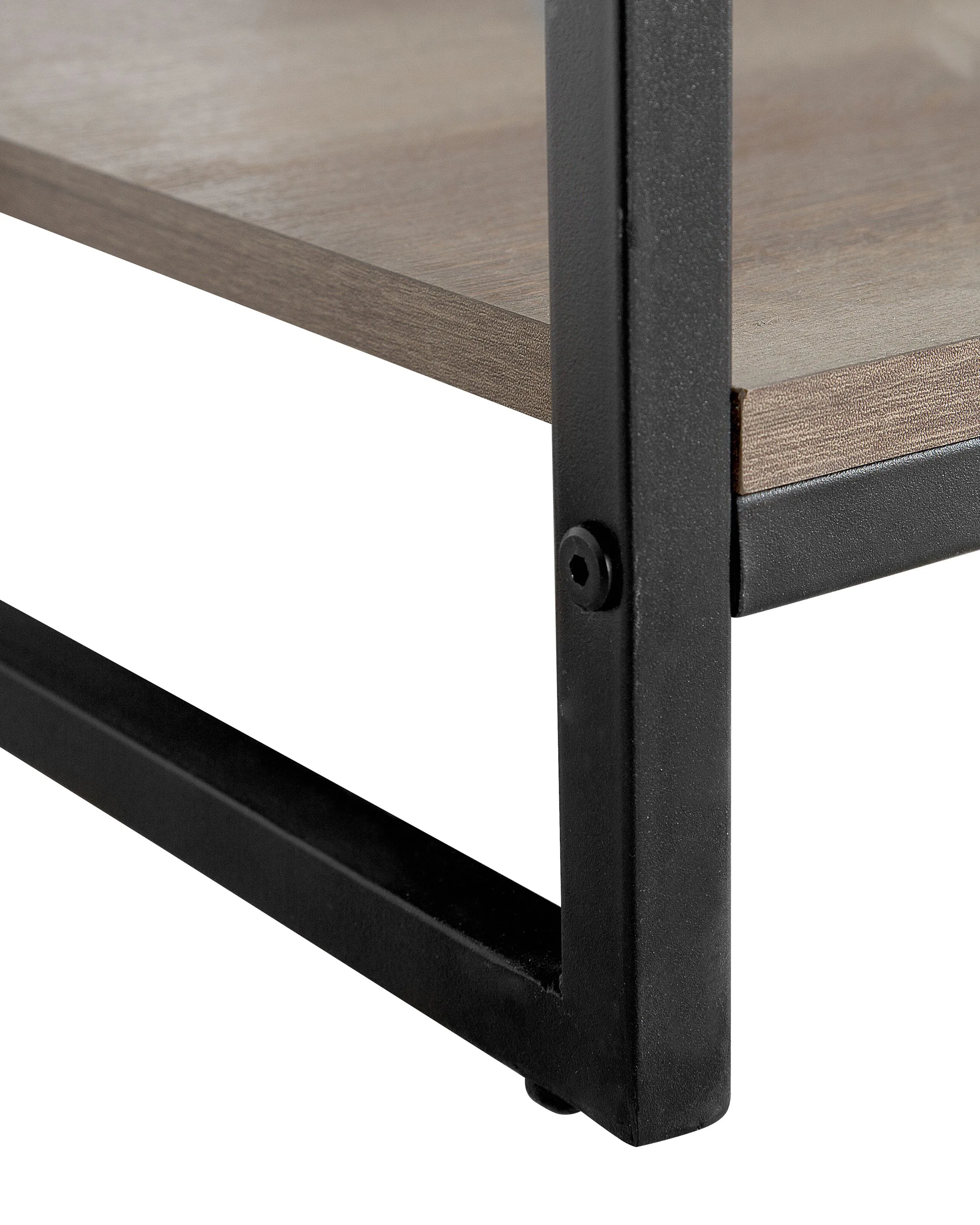 Boekenkast met 4 planken FORRES 143 cm Bruin/zwart