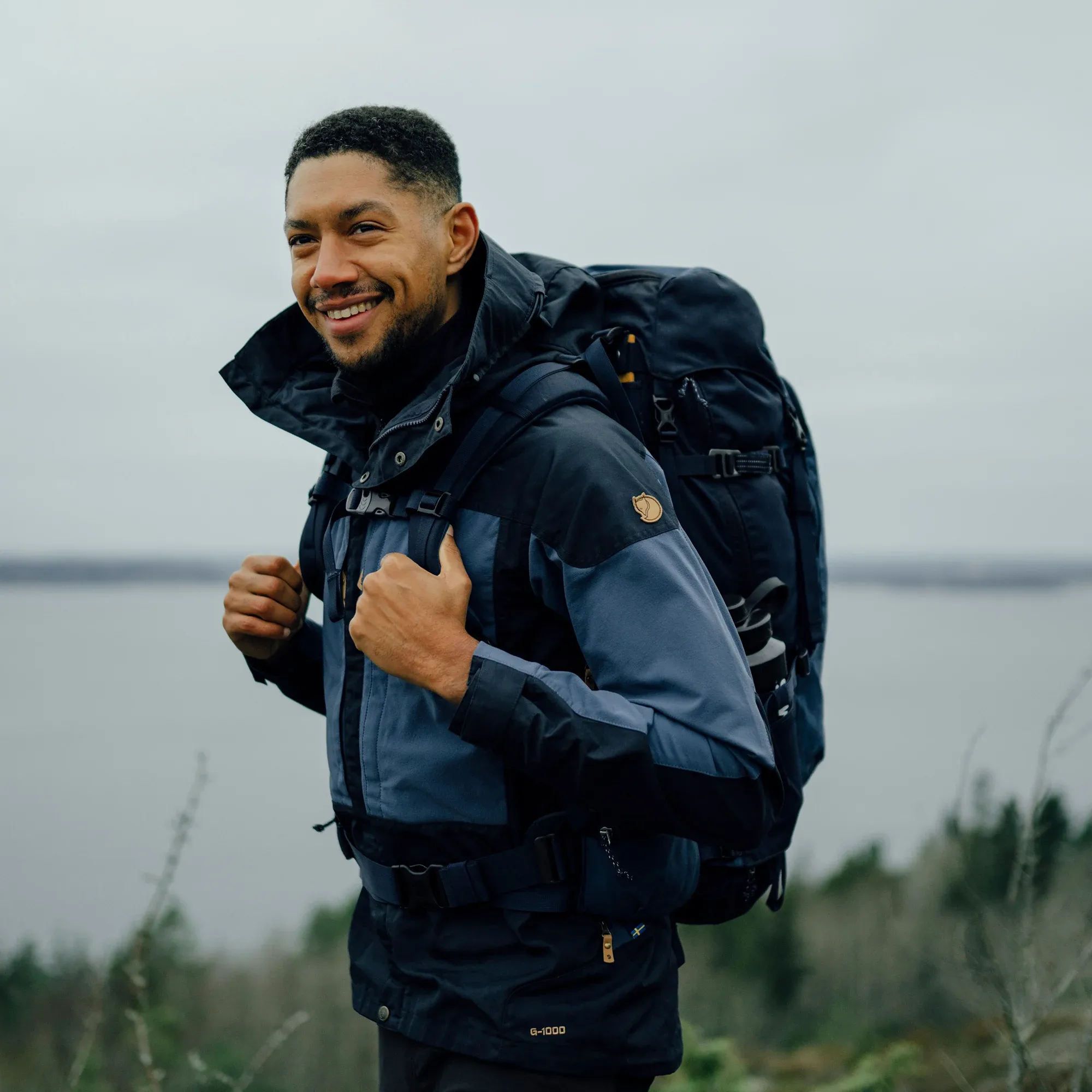 Fjällräven Men's Keb Jacket Dark Navy/Uncle Blue