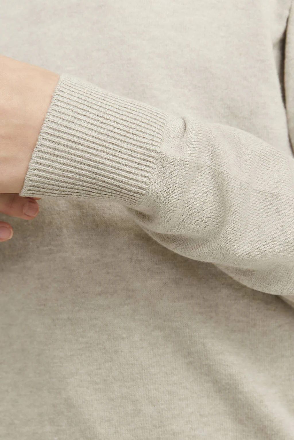 JACK & JONES JUNIOR trui ecru fijn gebreid