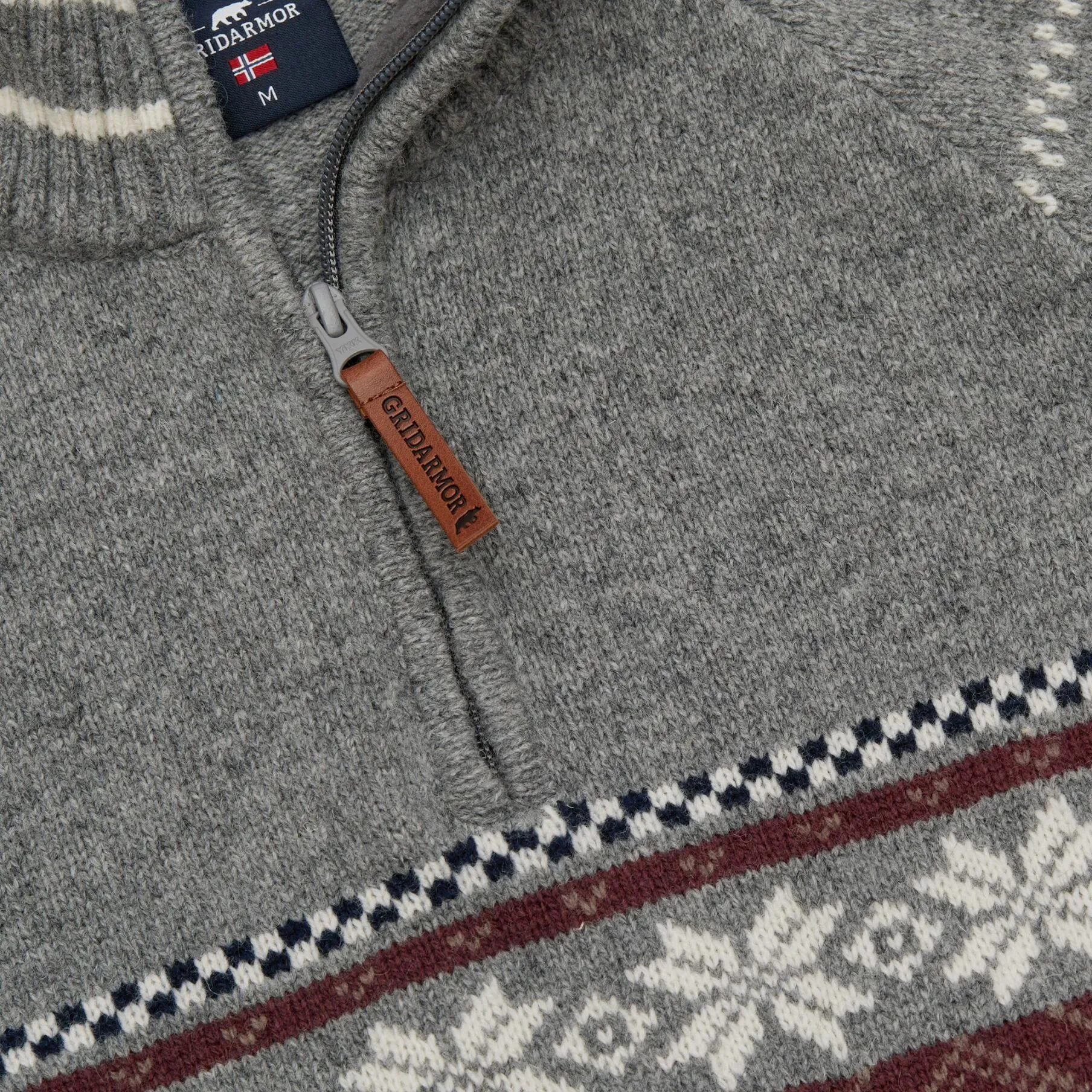 Gridarmor Snøstjerne Hz Ullgenser Men Grey Melange