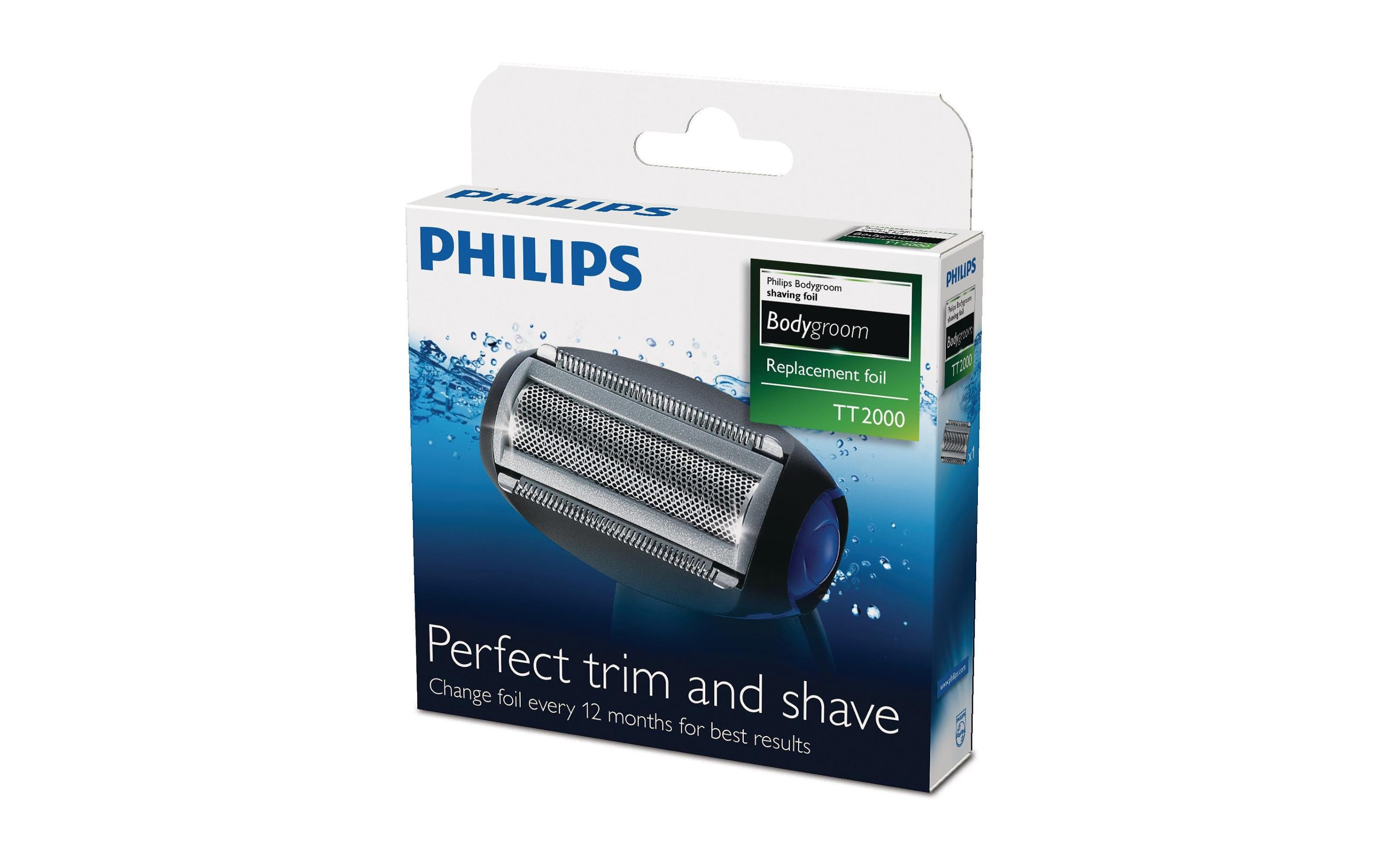 Scherkopf Bodygroom TT2000/43Ersatzscherfolie für Philips Bodygroom-Rasierer