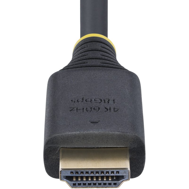 StarTech.com Câble HDMI Haut Débit de 30cm Certifié Premium, 4K 60Hz/1440p 144Hz, HDR10/HDCP 2.2/ARC, 18Gbps, Cordon HDMI 2.0 UHD pour TV/Moniteur/Affichage, Gaine TPE