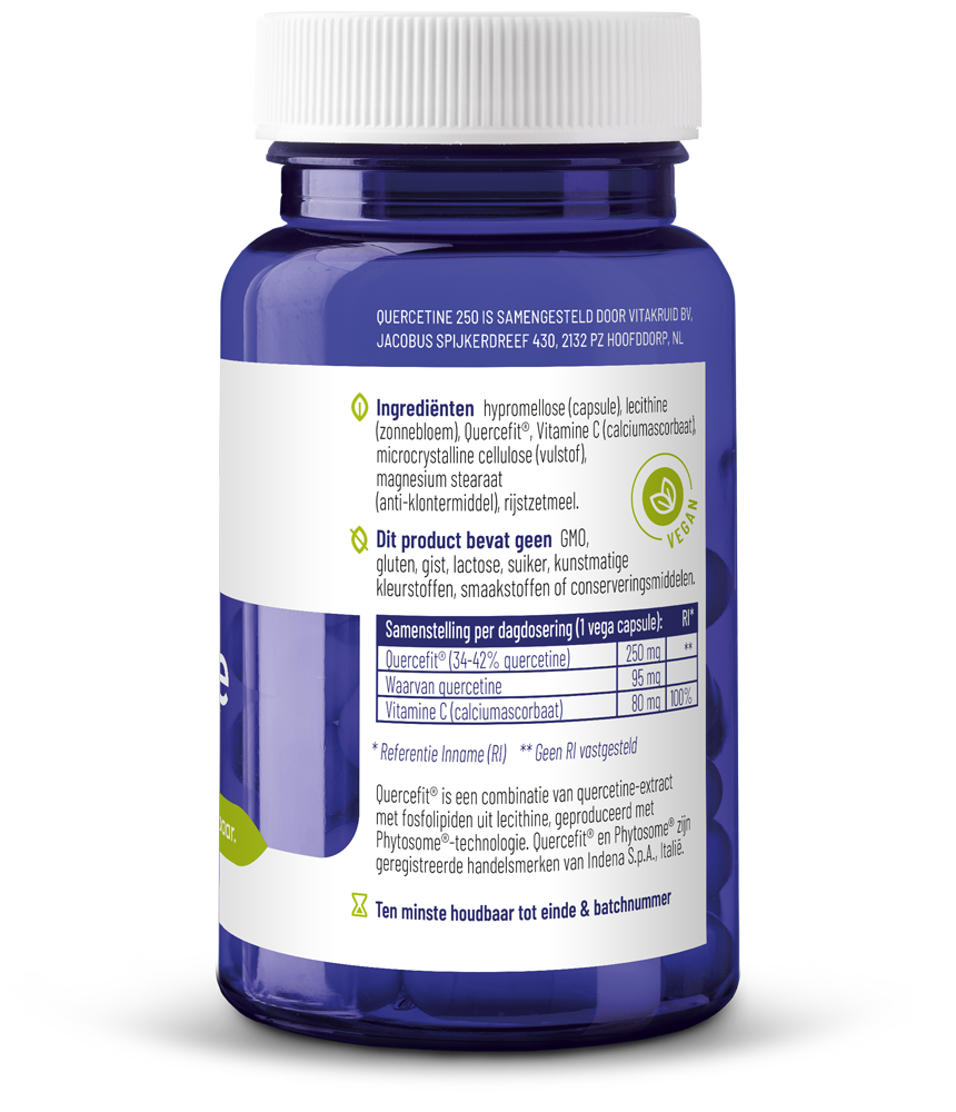 Vitakruid Quercetine 250 Quercefit® Phytosome®-Technologie (60 vega capsules)