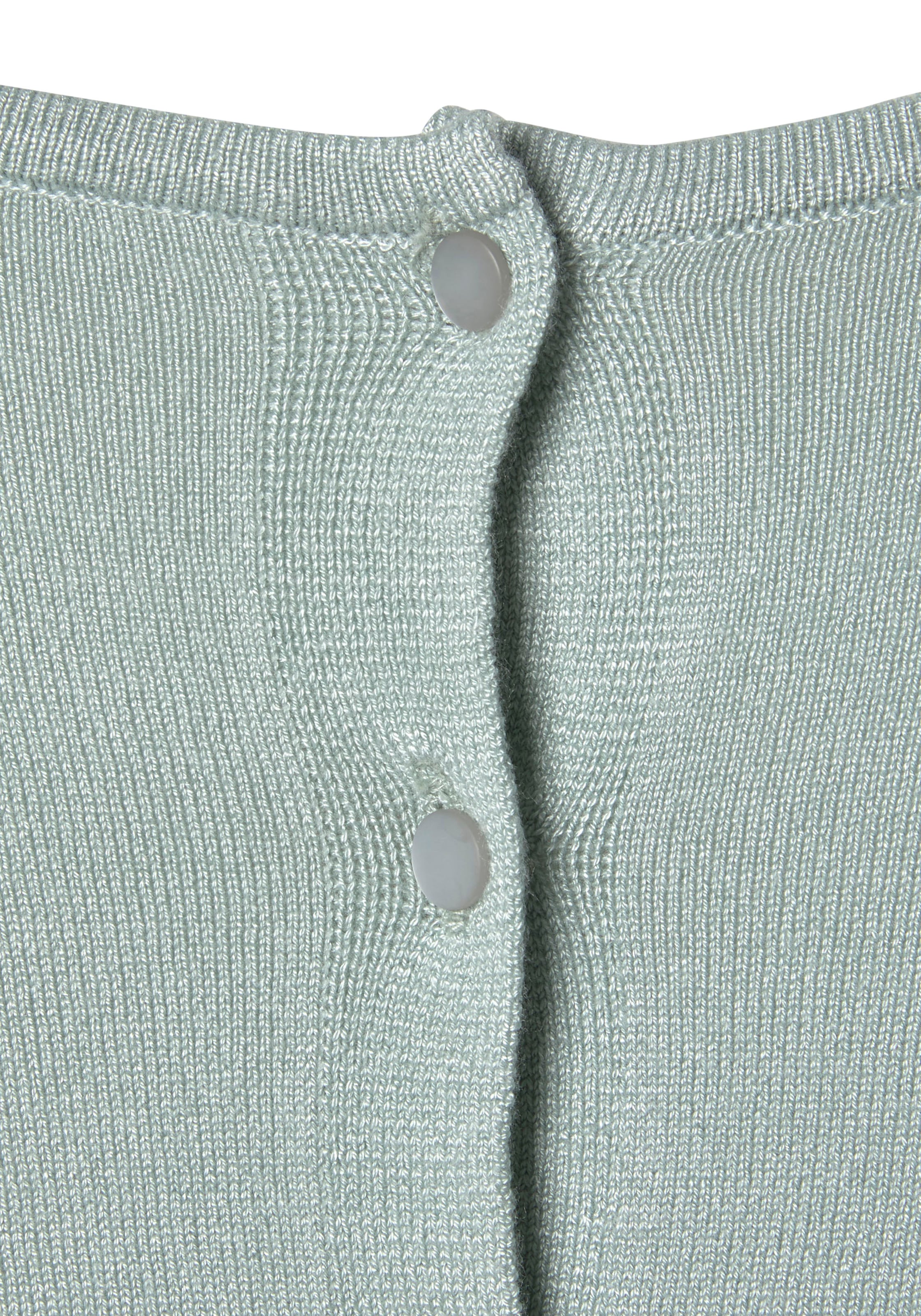 Vivance Kurzarmpullover , mit Knopfleiste, beidseitig tragbar, 3/4-Pullover, Feinstrickqualität