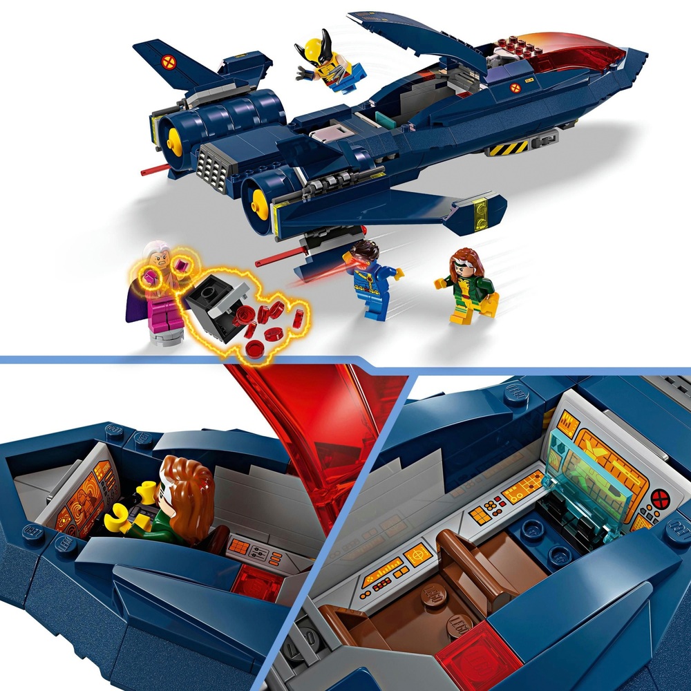 LEGO Marvel 76281 X-Men X-Jet Bausatz-Spielzeugflugzeug
