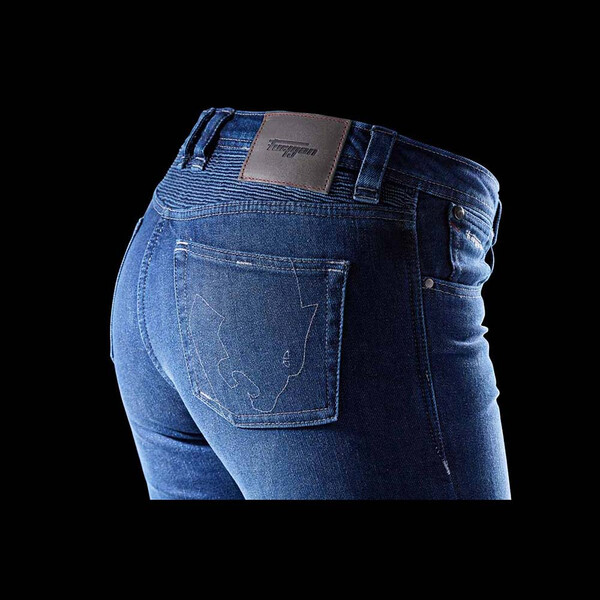 Furygan - Jean femme Purdey Evo Slim L30 Bleu