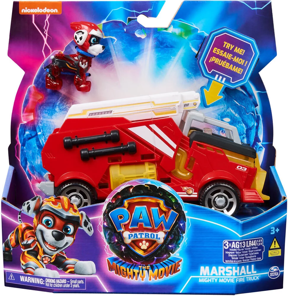 PAT'PATROUILLE - VEHICULE + FIGURINE MARCUS LA SUPER PATROUILLE - LE FILM