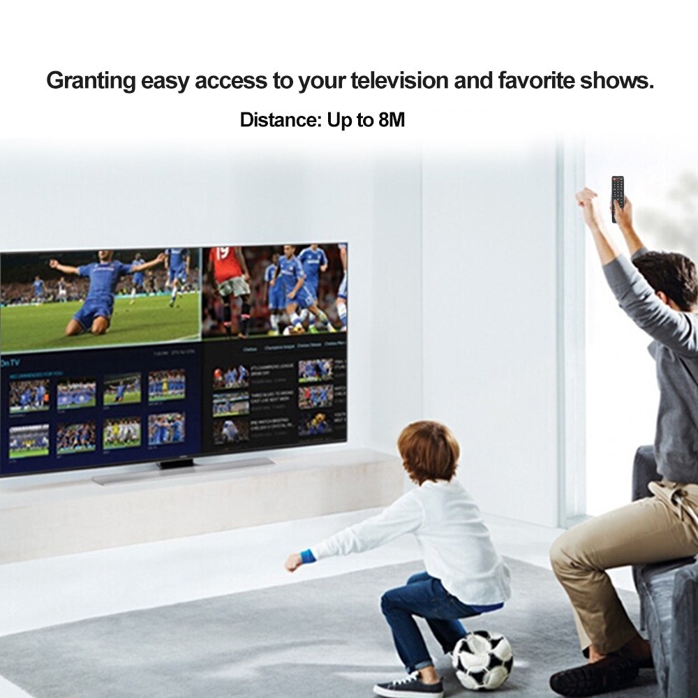 Universal Ersatz Fernbedienung mit 42 Tasten für Samsung Smart TV Geräte (LCD / LED / Plasma) - Schwarz