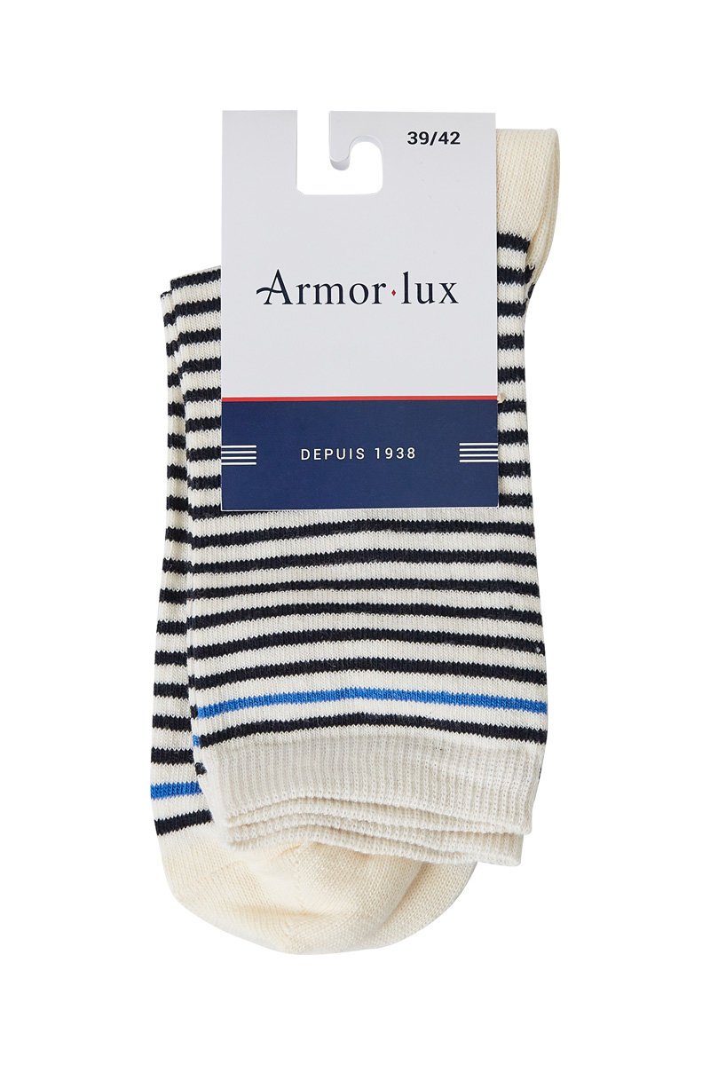 Chaussettes rayées - coton