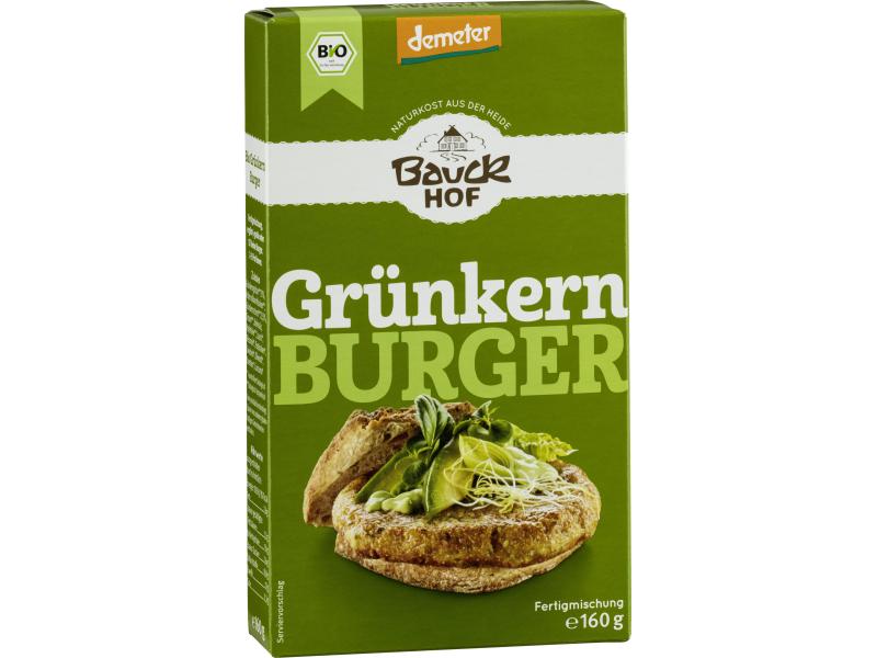 Bauck Mühle Bio Demeter Burger  Grünkern 160 g Mischung für vegane Burger Pattys