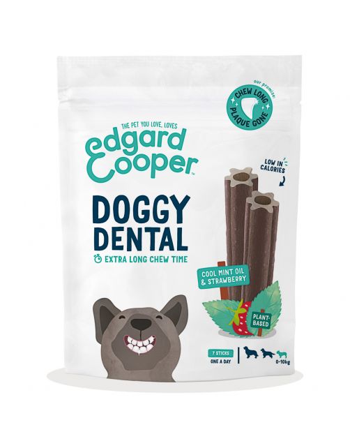 Edgard&Cooper Doggy Dental Aardbei&Munt - Hondensnacks