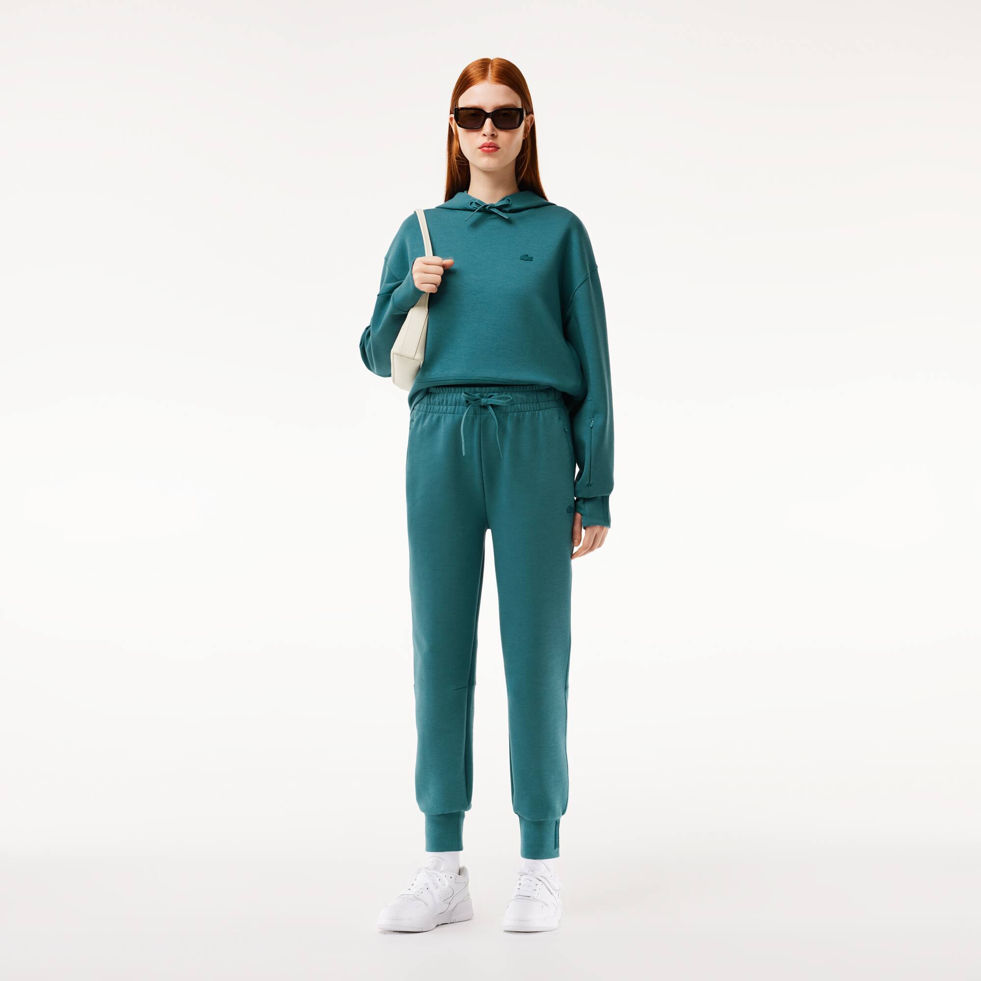 Pantalon de survêtement Jogger femme Lacoste en double-face Pantalons de survêtement - Bleu - Lacoste - Femme