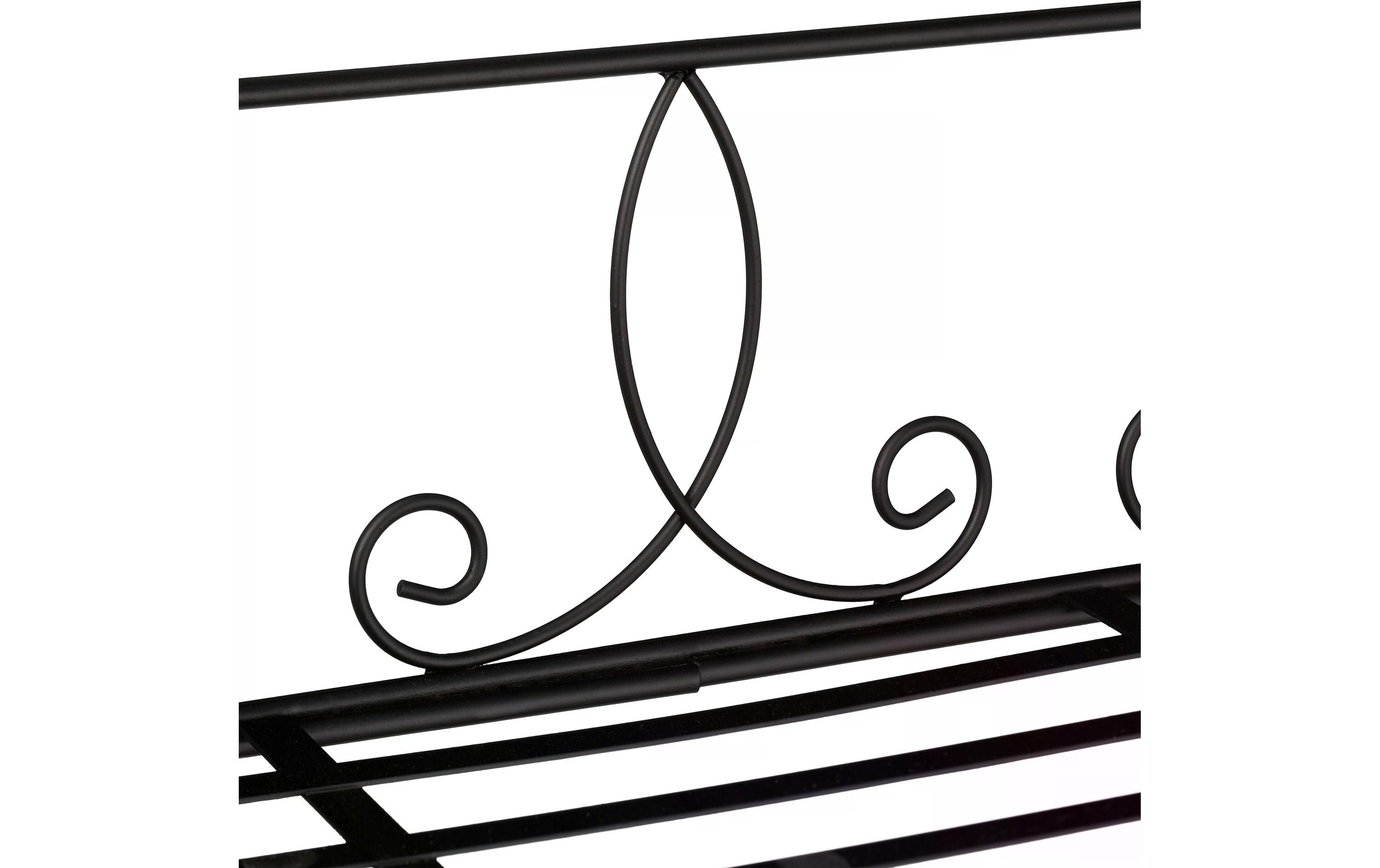 Pflanzenständer Antik klappbar 100 cm, SchwarzPflanzenregal
