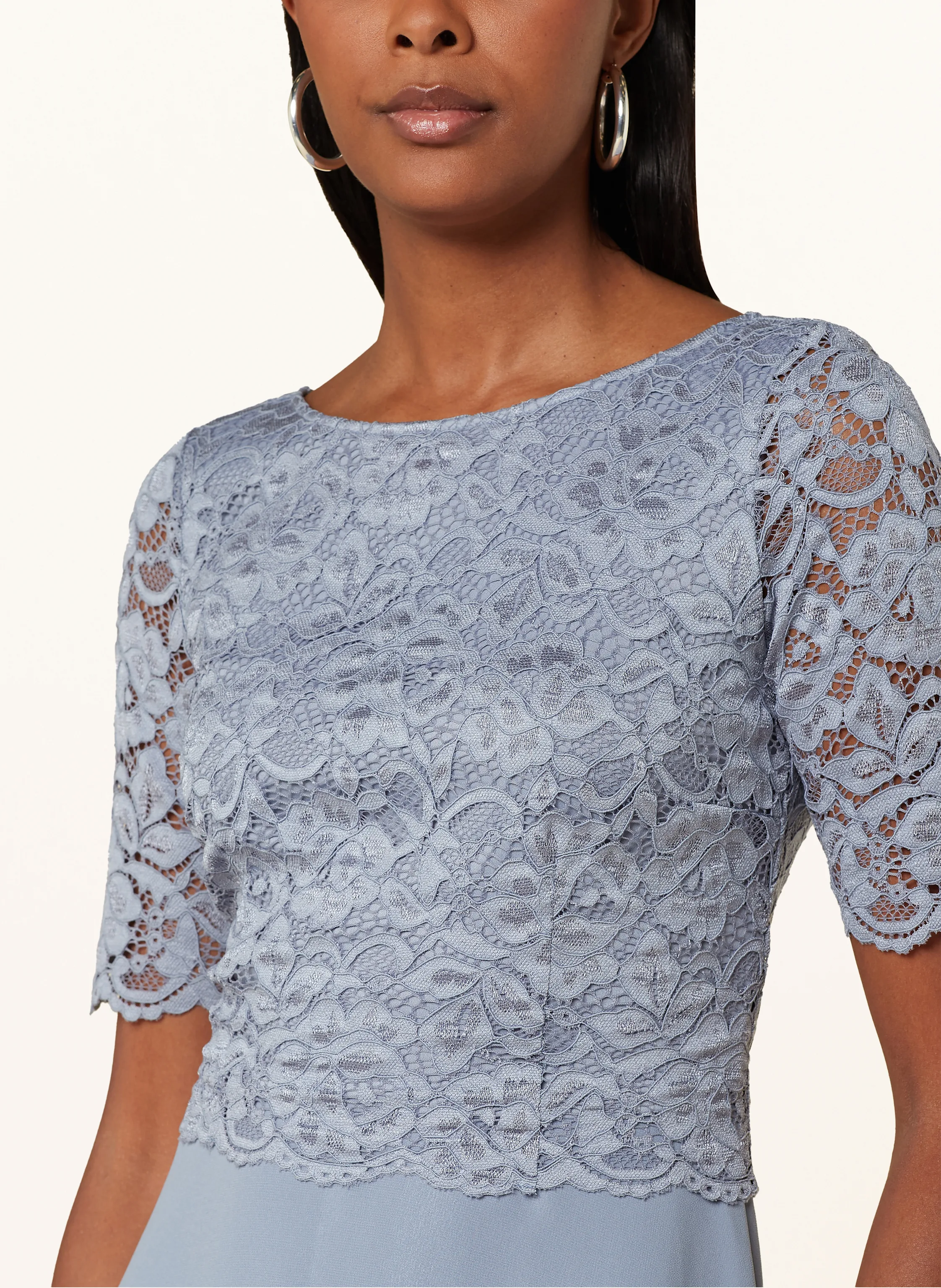 Vera Mont Cocktailkleid mit Spitzenbesatz
