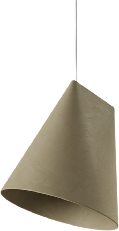 Moebe Ceramic Pendant, Wide Olive