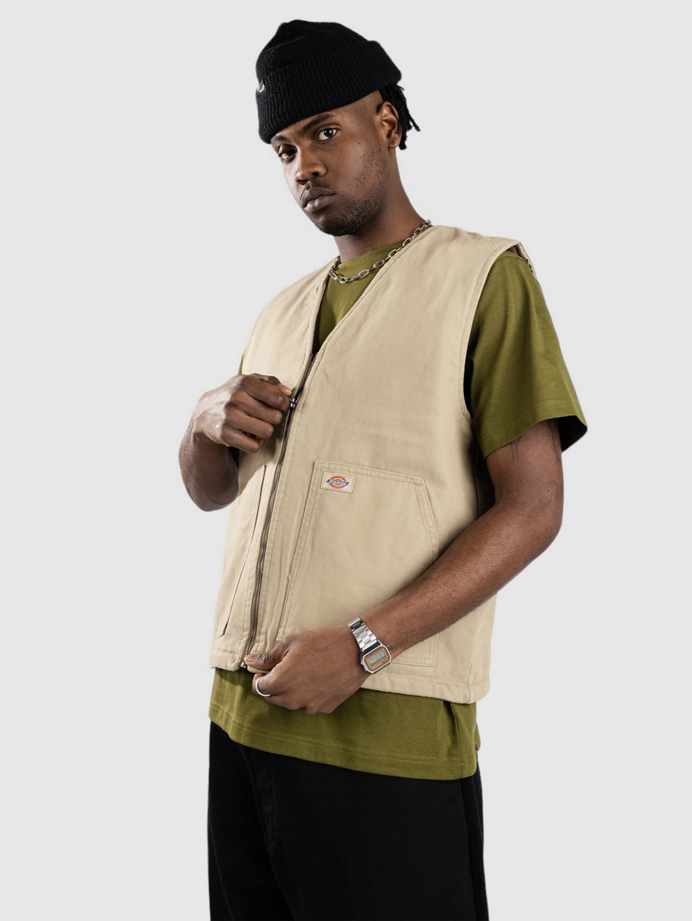 Dickies Duck Canvas Summer Vest sw desert sand