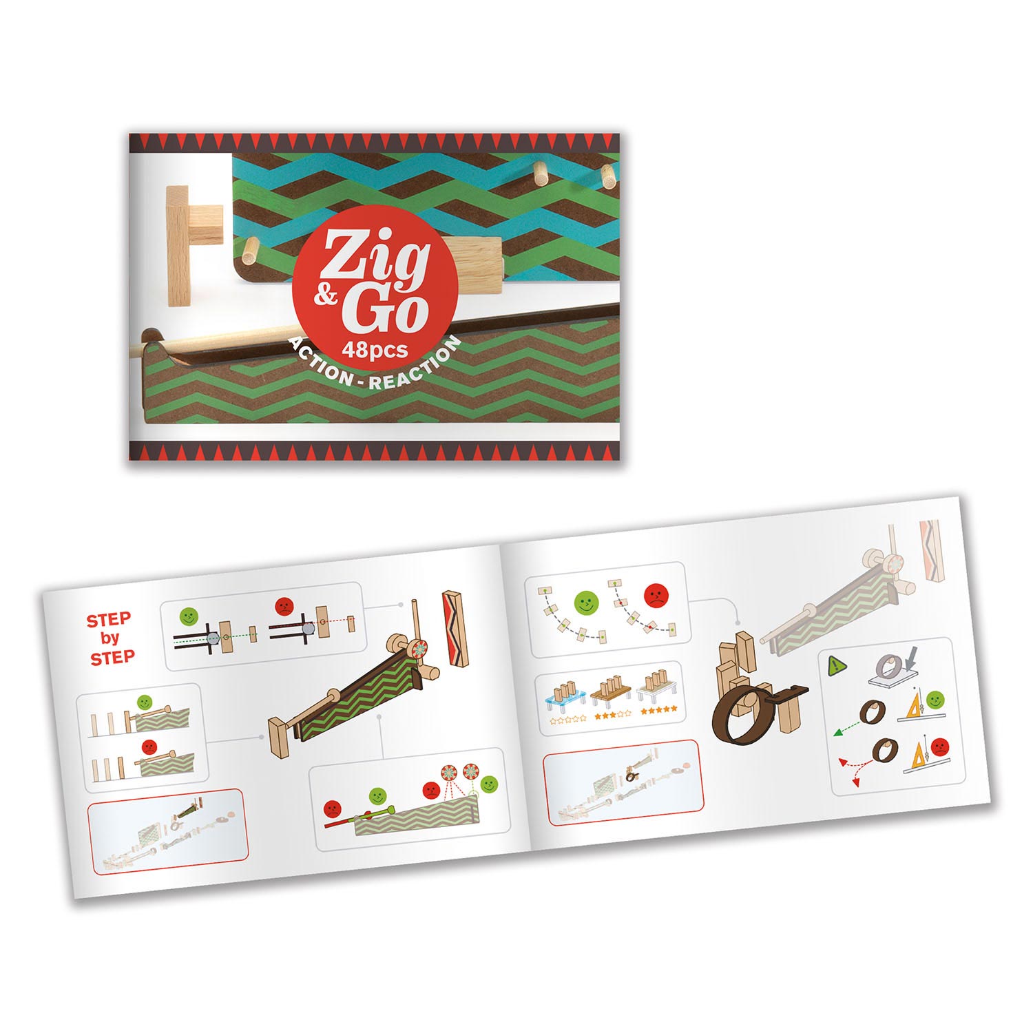Djeco Zig & Go Action Reaction Baan, 48dlg.
