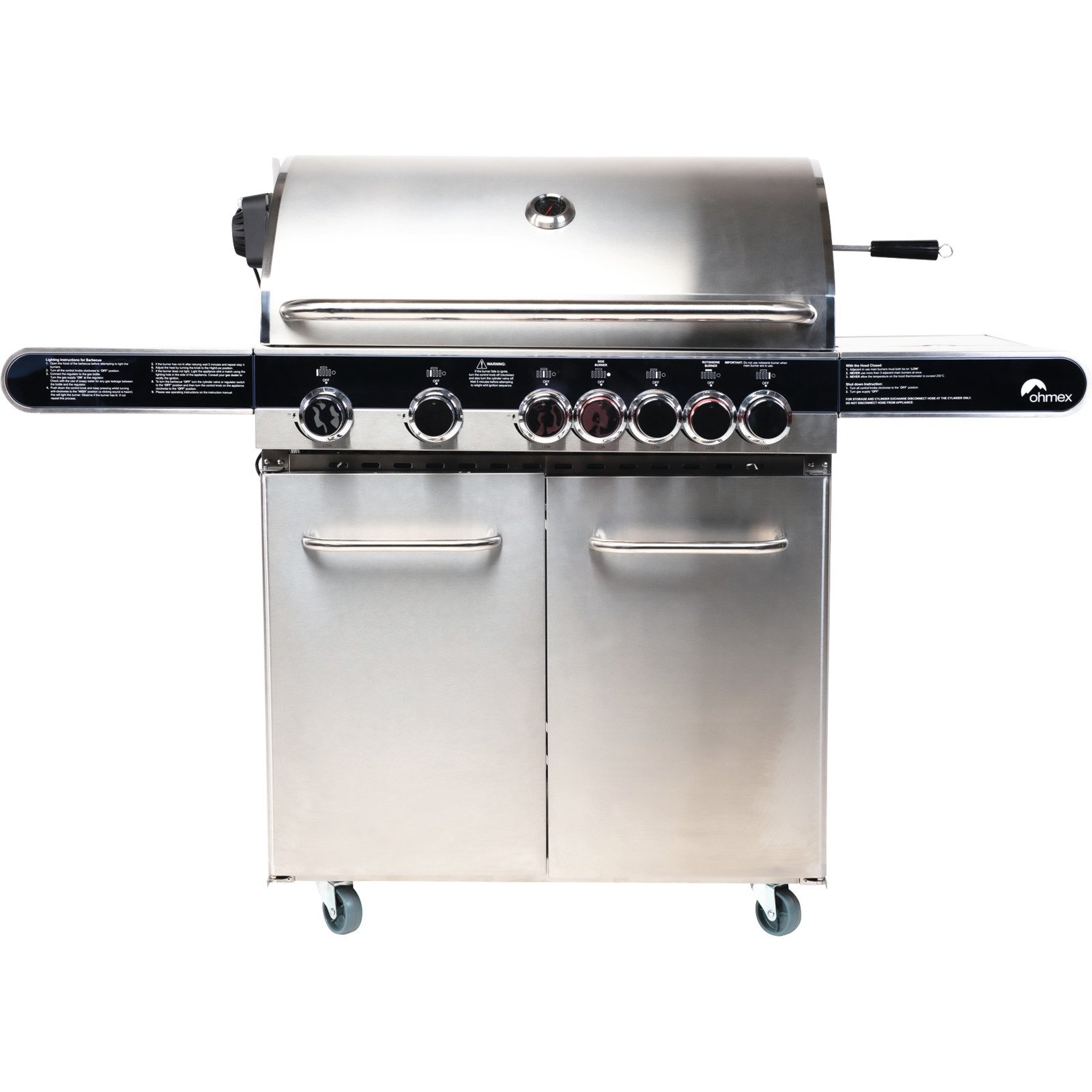 Ohmex Gasgrill brenner 6+1