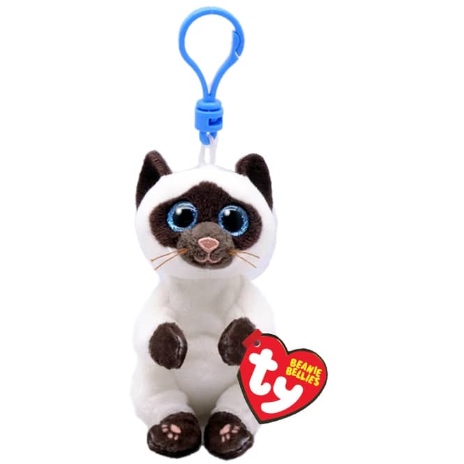 ty Beanie Bellie Clips - Schlüsselanhänger Katze Miso - ca. 9,5 cm