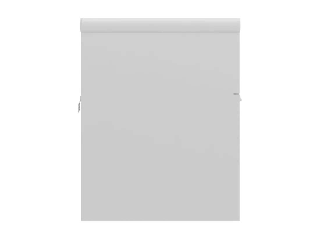 Armoire d'évier avec lavabo intégré Blanc brillant