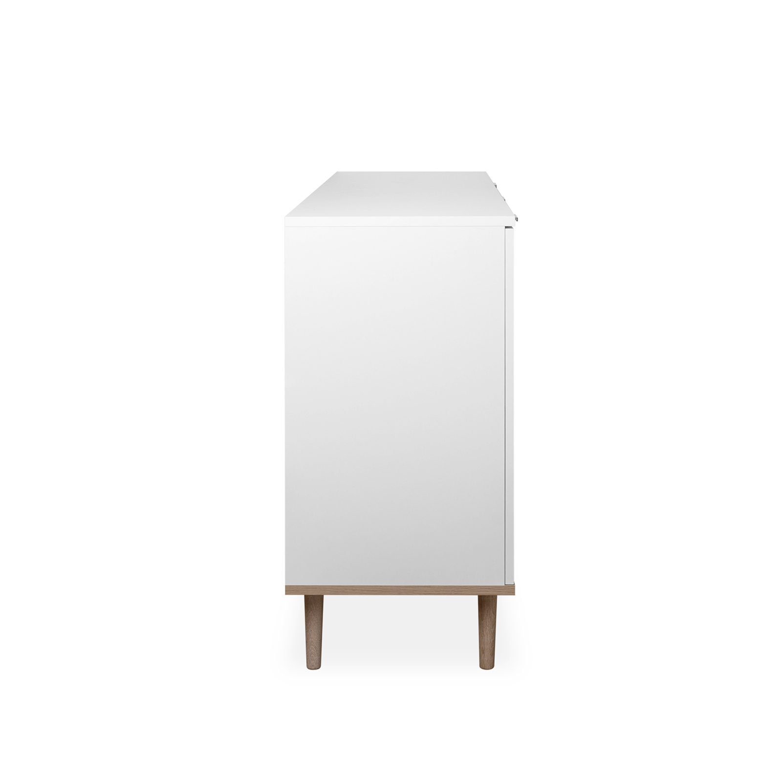 Sideboard GÖTEBORG - weiß-Sonoma Eiche - 120 cm breit