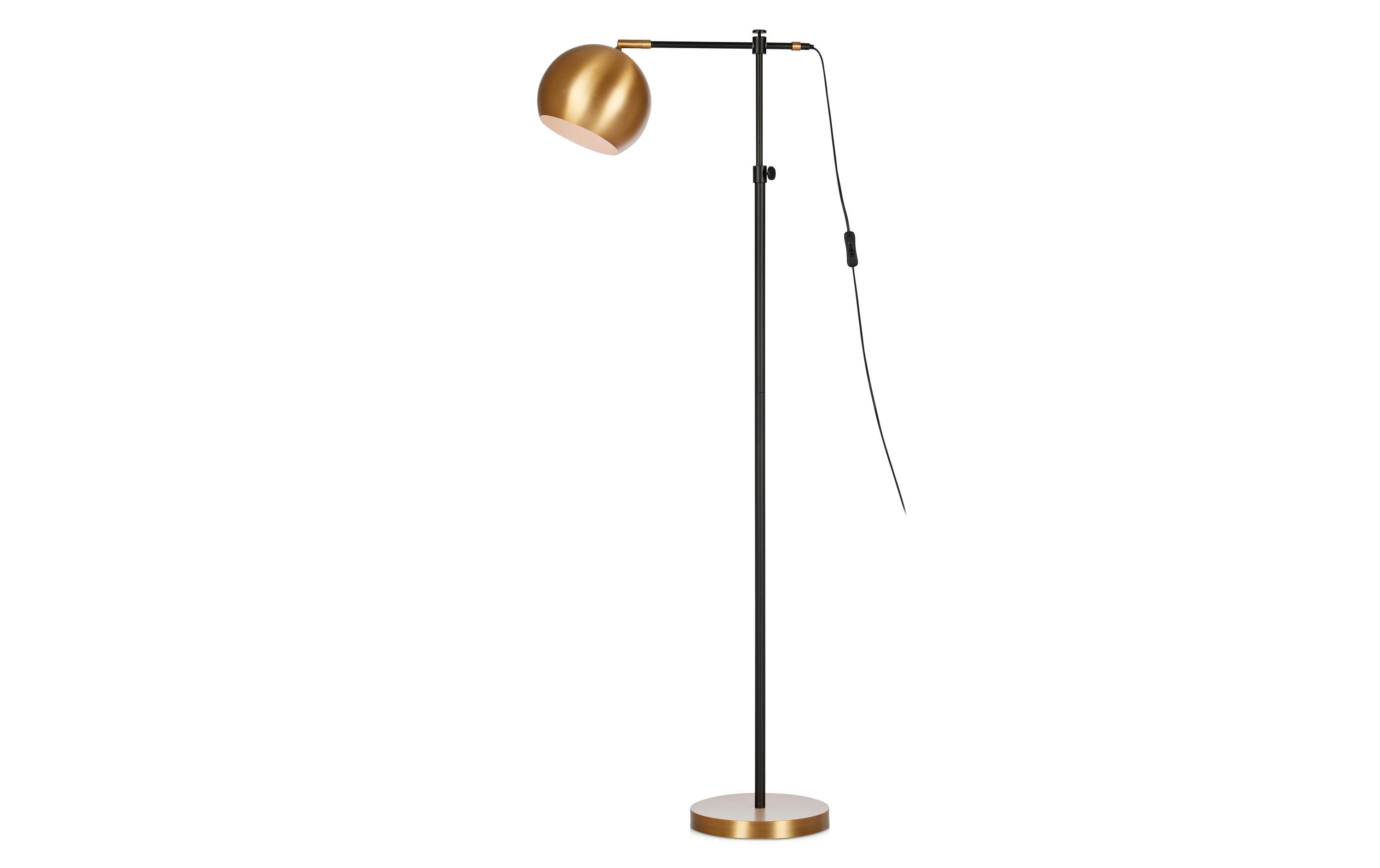 Stehleuchte Chester, E27, max. 40W, Schwarz/Bronze<br>Ständerlampe