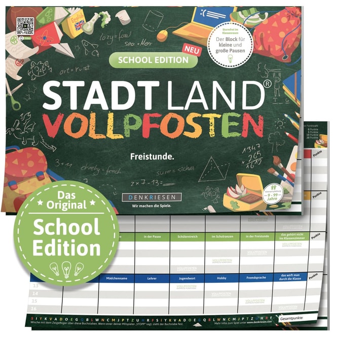Stadt Land® Vollpfosten - School Edition