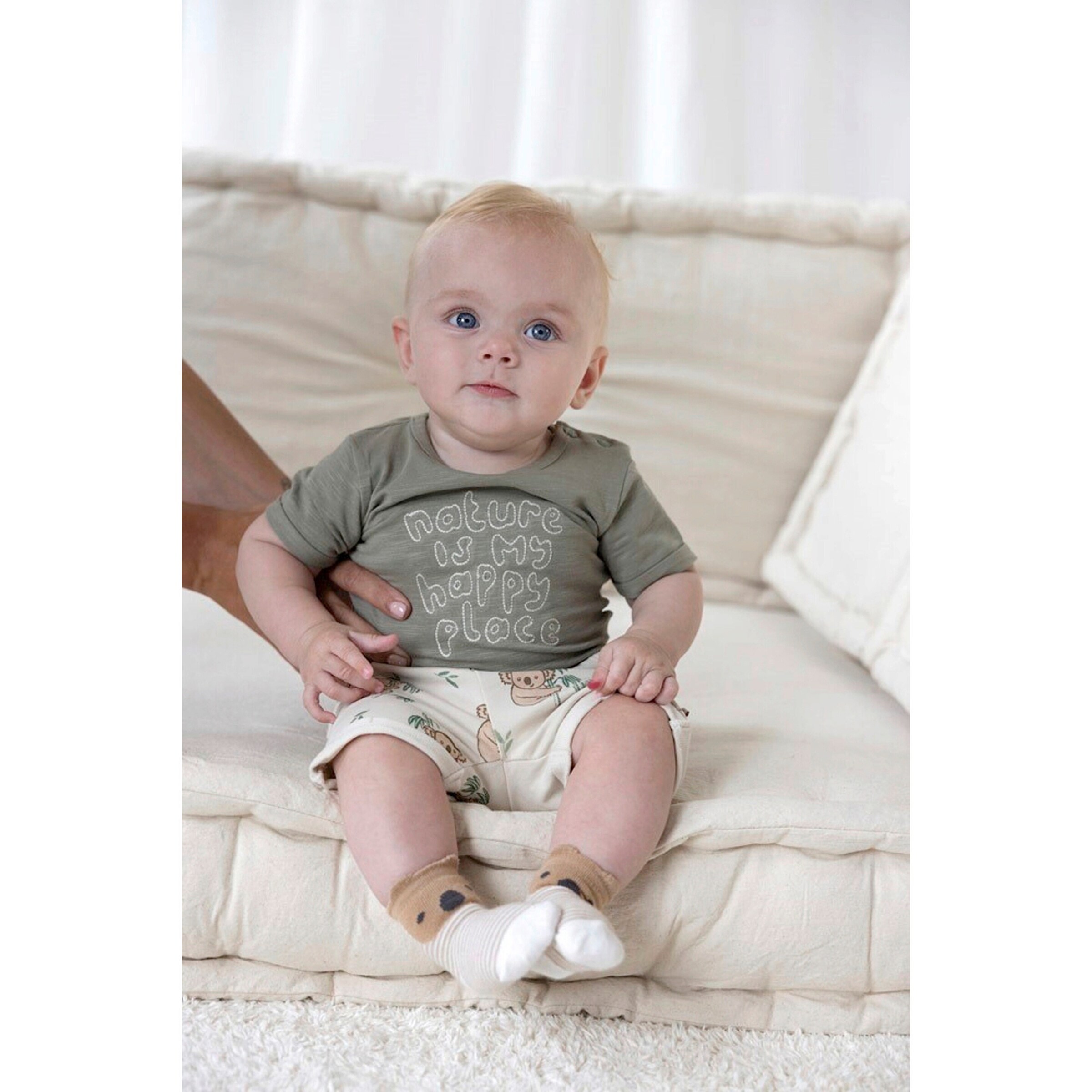 Feetje Shorts Koalas beige/grün