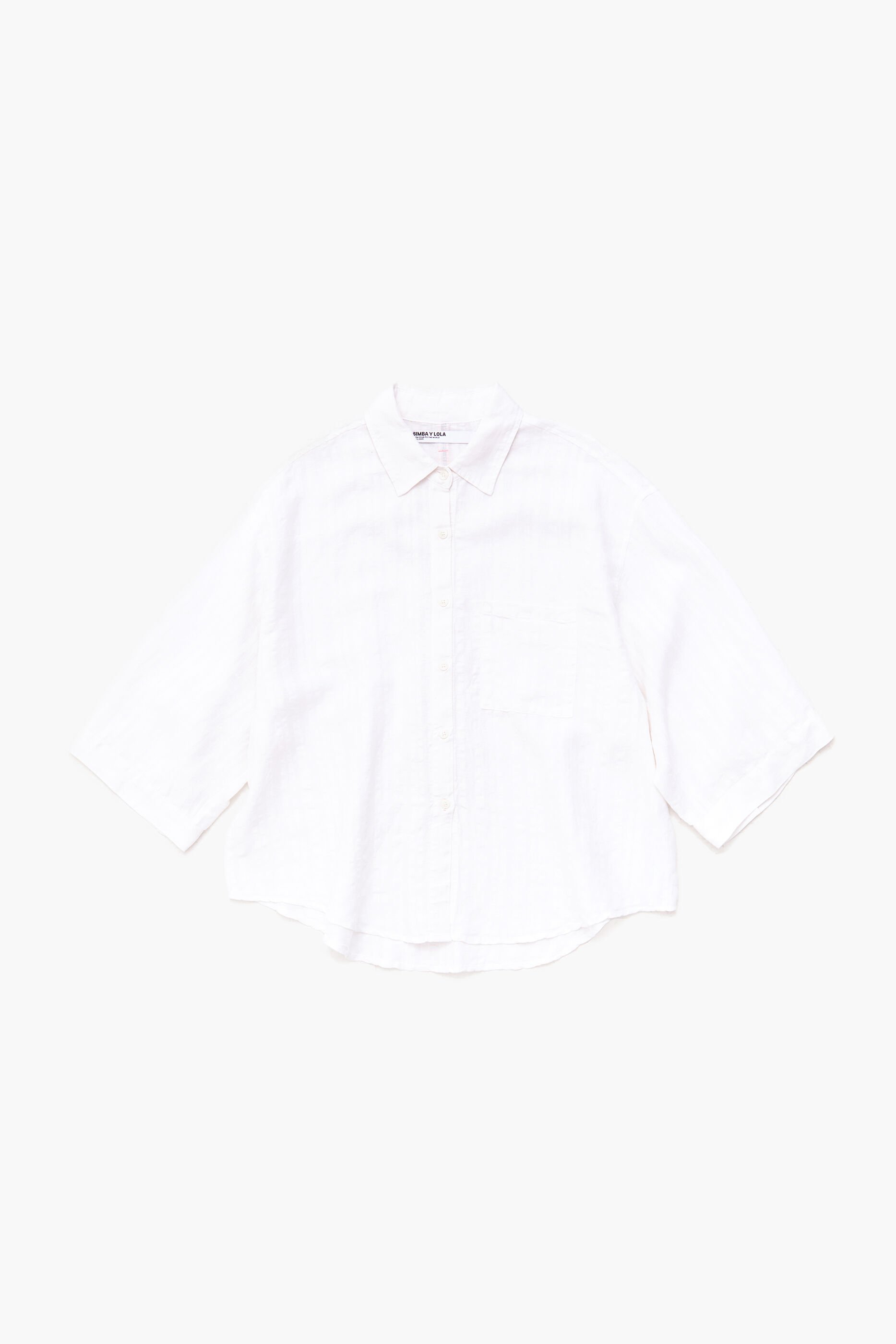 Camisa de linho branca