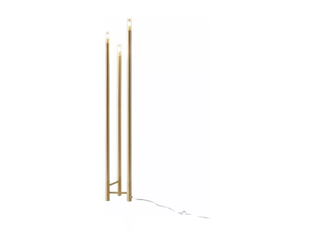 Lampadaire doré trois pieds 140 cm - Mazzoli