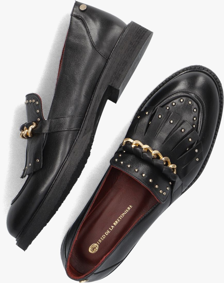 FRED DE LA BRETONIERE zwarte fred de la bretoniere loafers paris loafer
