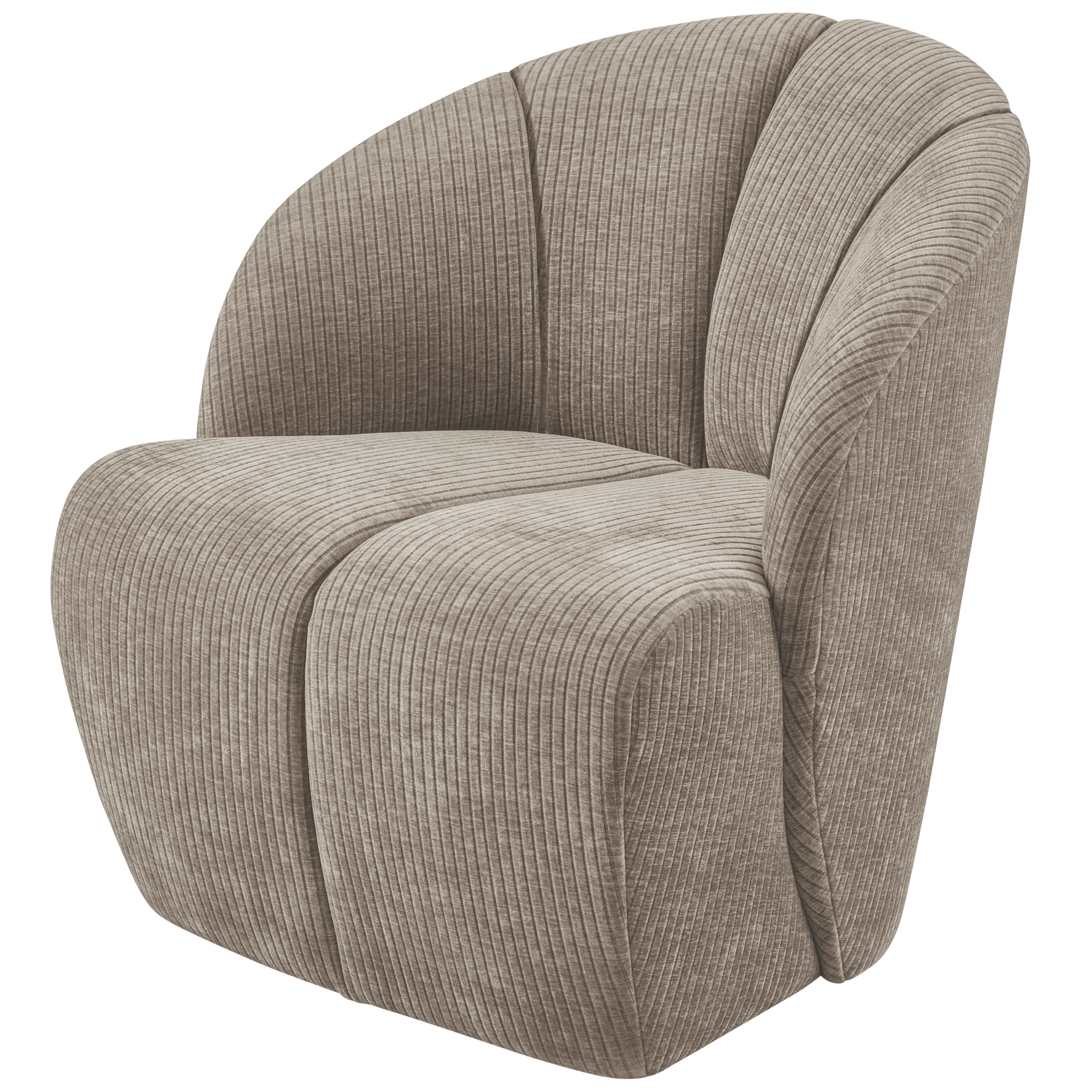 Draaifauteuil Mojo Mojo Draaifauteuil - Geweven Ribstof - Donkerzand
