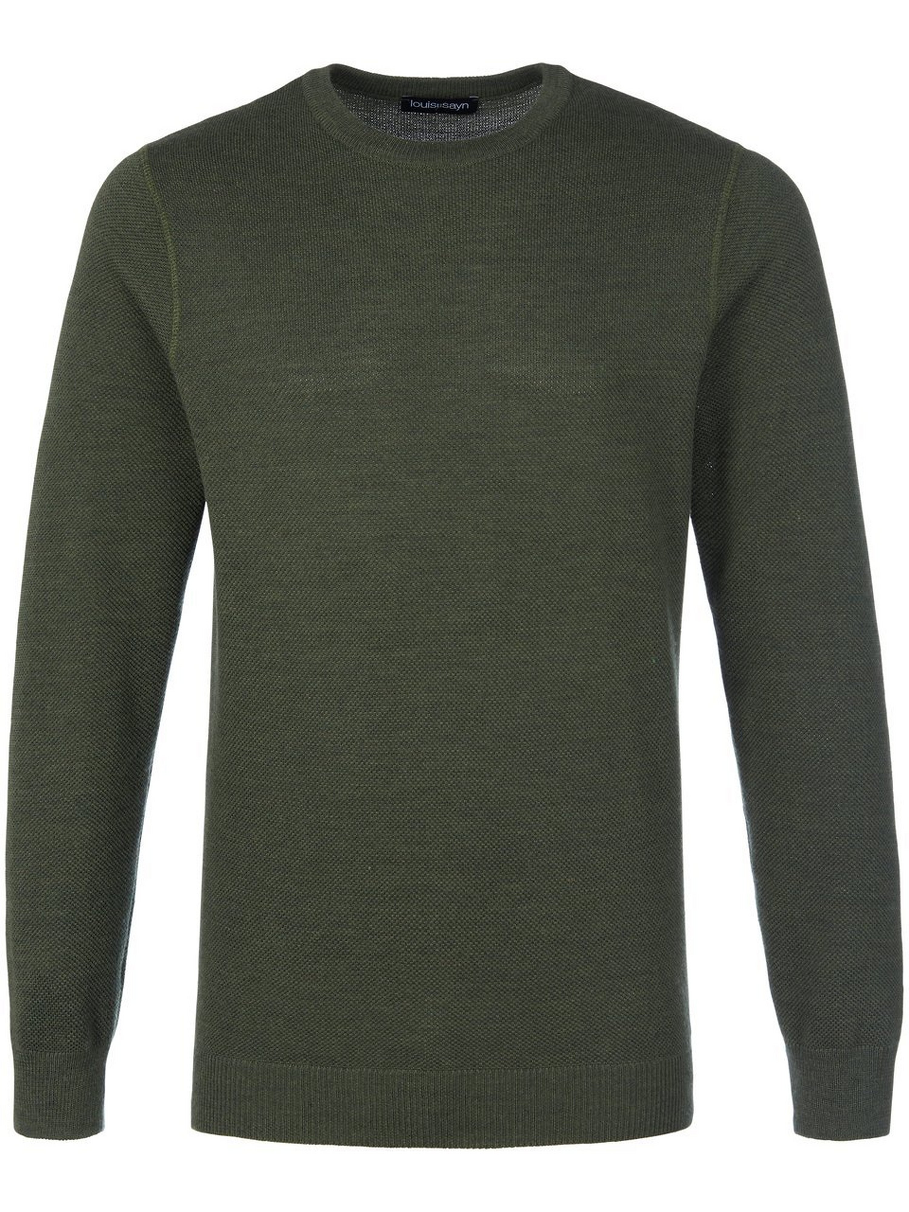 Rundhals-Pullover aus 100% Schurwolle
