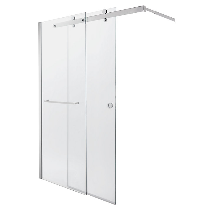 Paroi de douche à l'italienne coulissante GoodHome Naya transparent 140 cm