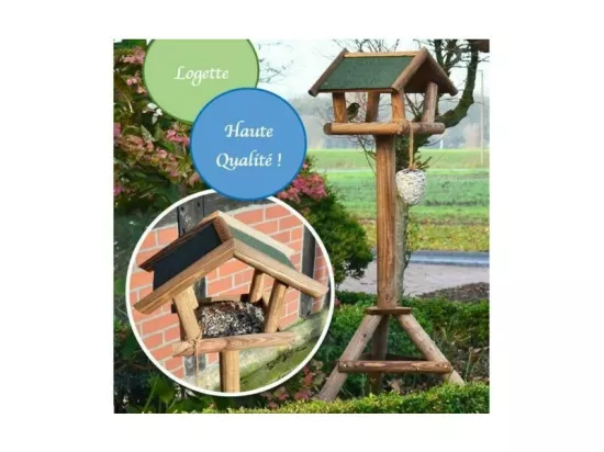 Mangeoire oiseaux exterieur pour oiseaux sauvage modele Logette-314