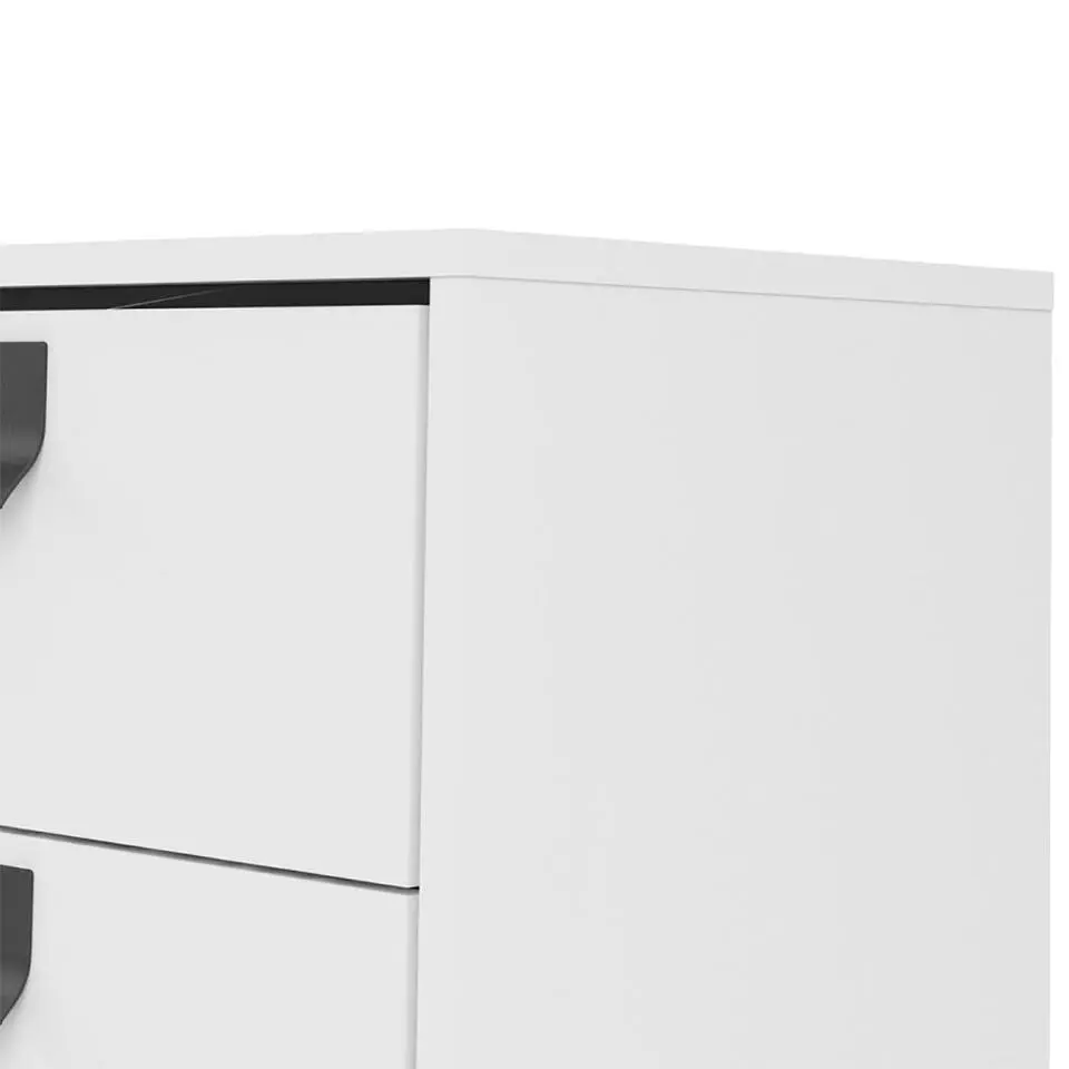 Hioshop Rye dressoir 1 deur- 2 lades mat wit