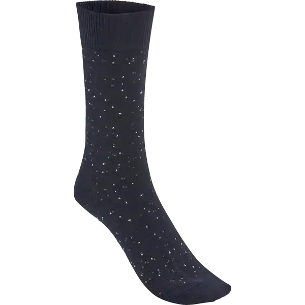 Herren Casualsocke Doppelpack uni  /  gesprenkelt navy Gr. 35 / 38
