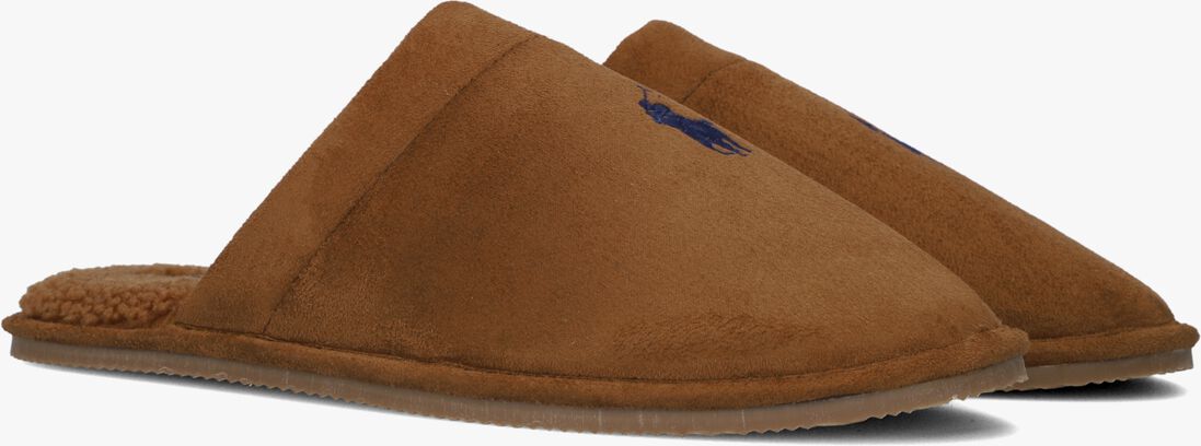 bruine polo ralph lauren pantoffels klarence