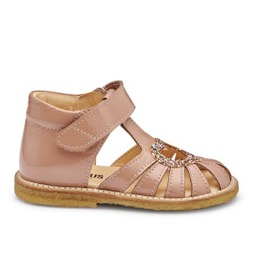 Angulus 0572-101 Sandal, Mørk Fersken/Multi Glitter, 23
