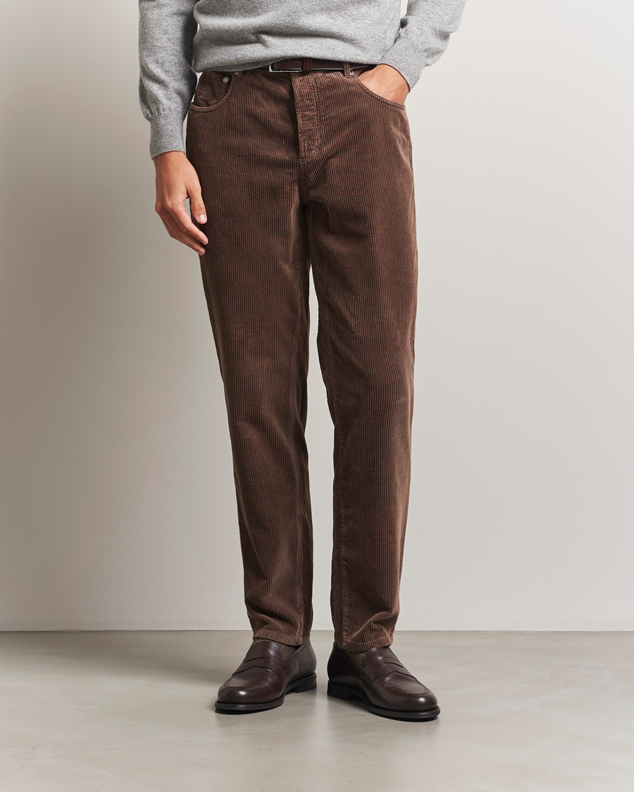 Brunello Cucinelli Leisure Fit Corduroy 5-Pocket Pants Taupe