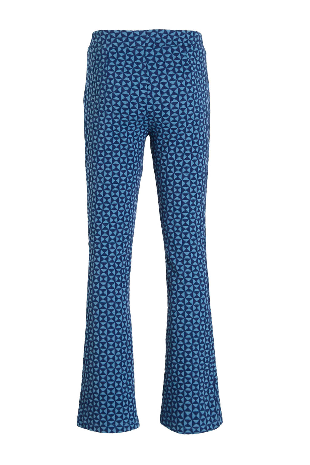 Coolcat Flare Broek Bailey met Geometrisch Jacquard Patroon