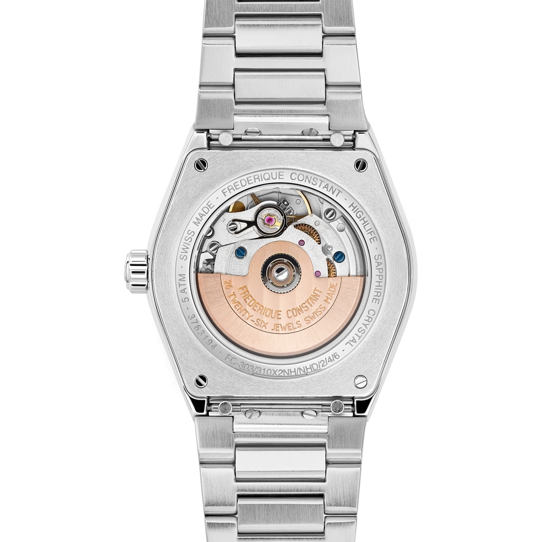 Frederique Constant Highlife Ladies Automatic Heart Beat Silbrig