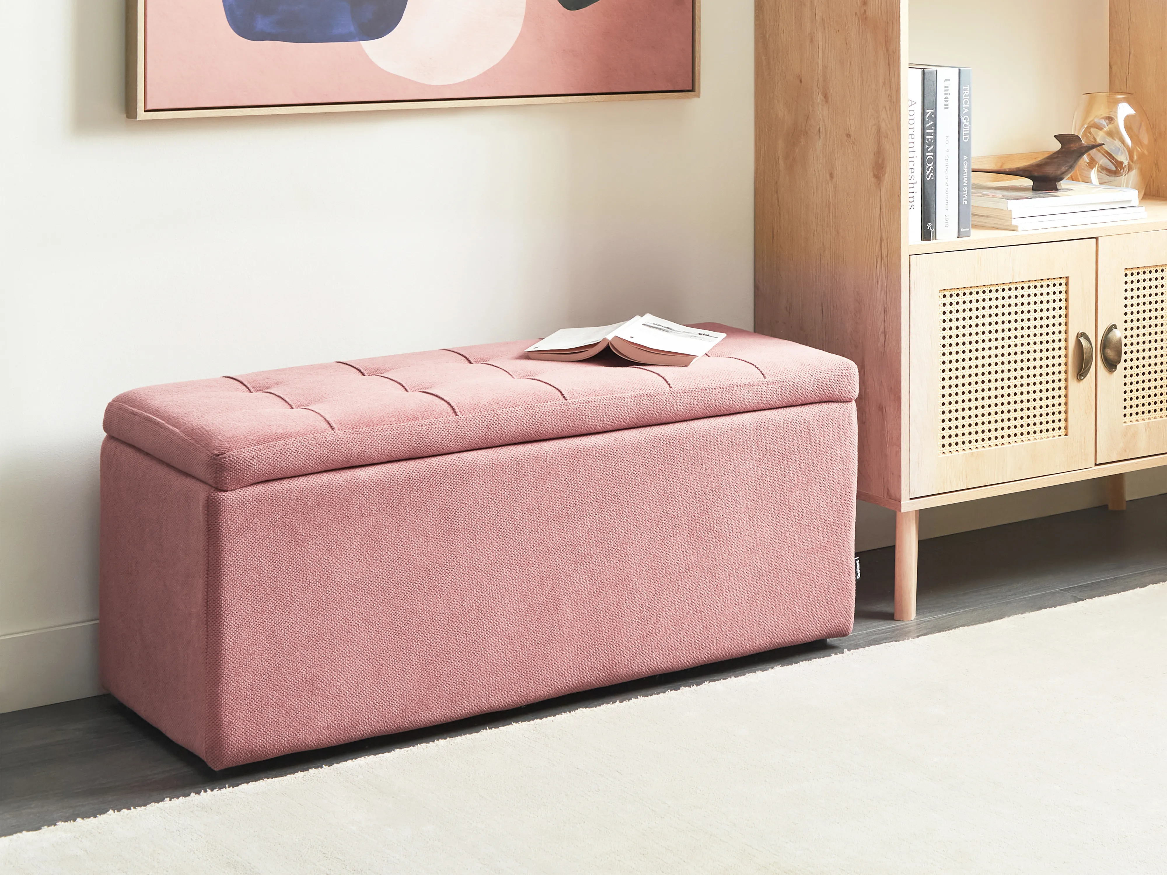 Opbergpoef OREM Stof Roze