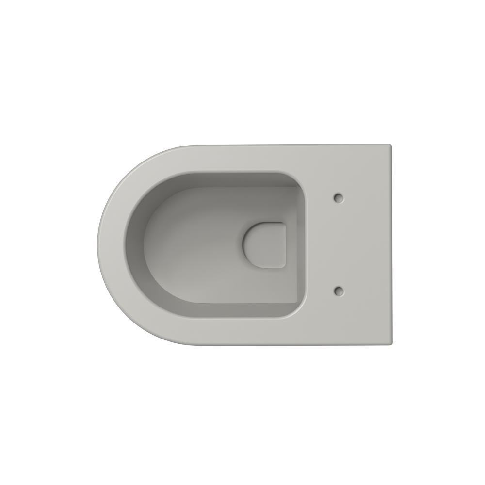 Xenz Gio randloos toilet 47cm met vortexspoeling en zitting grijs mat