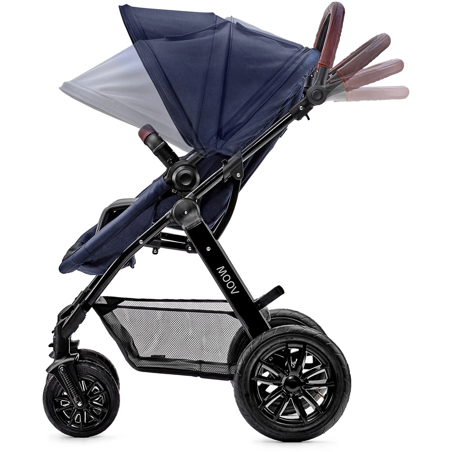 Kinderkraft Kombikinderwagen 3 in 1 Moov Navy