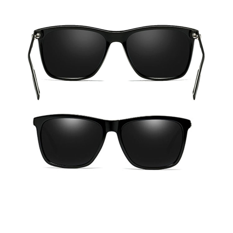 UV400 Sonnenbrille Sport Look für Männer - Schwarz (Eckig)