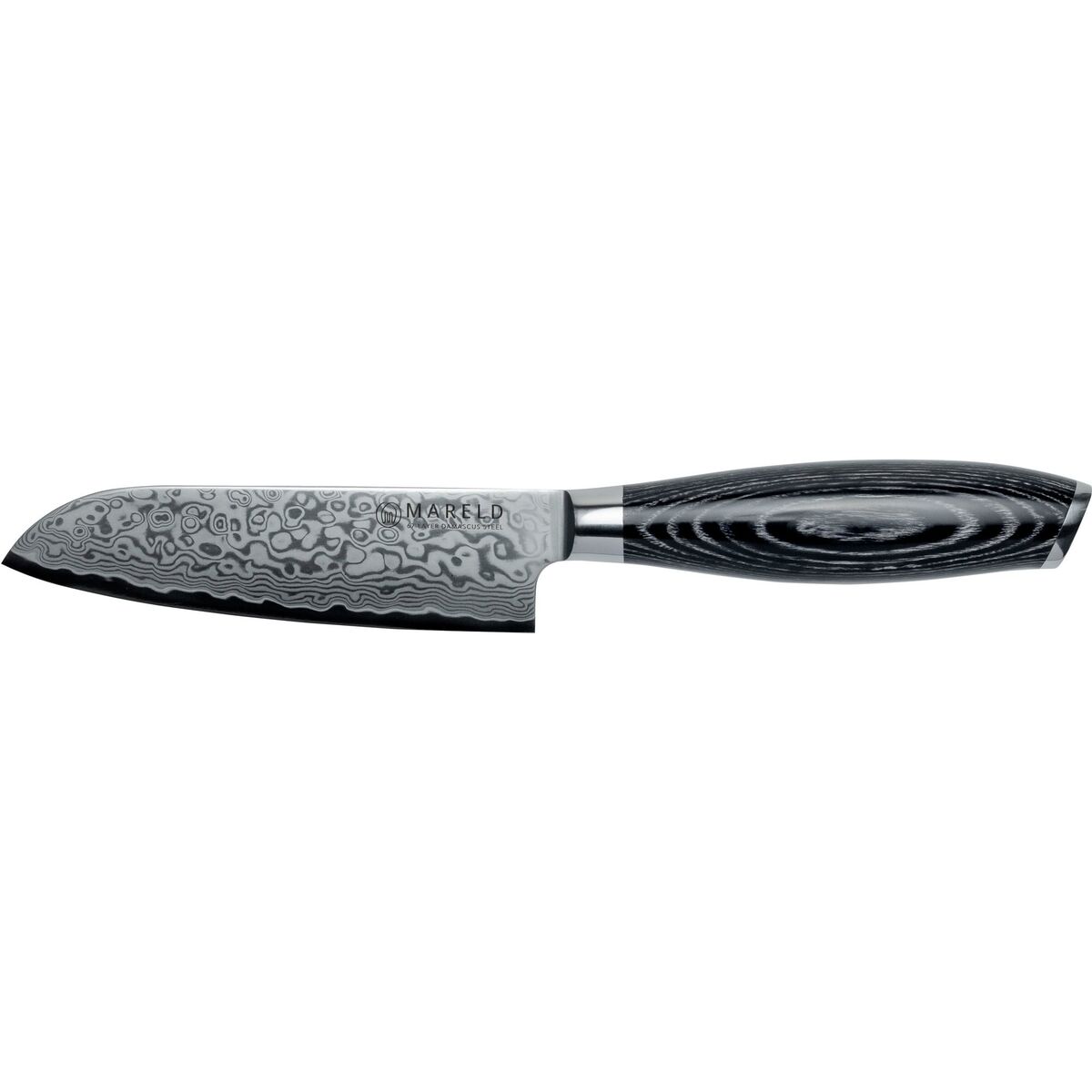 Akio santokukniv 13 cm, svart