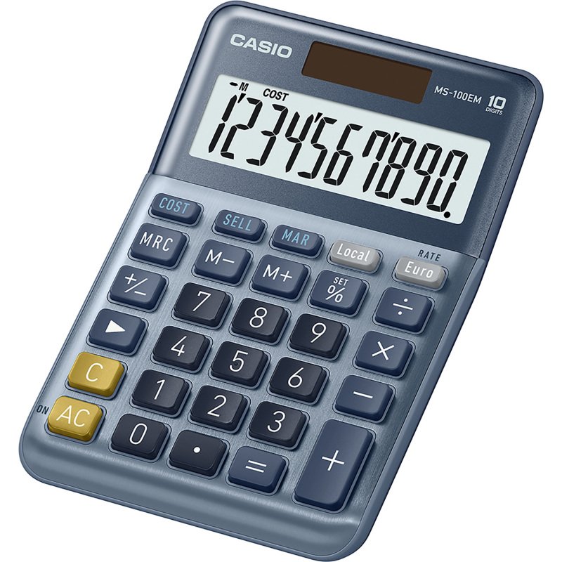 Calculatrice de bureau Casio MS-100 EM - 10 chiffres