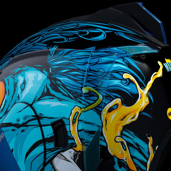 Icon - Casque Airform MIPS® Manik'RR™ Turquoise / Jaune