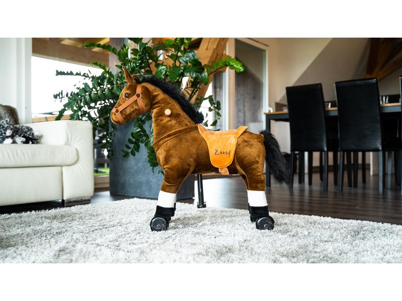 zoosy Reittier Pferd Gr. S Reitpferd mit Rollen an den Füssen